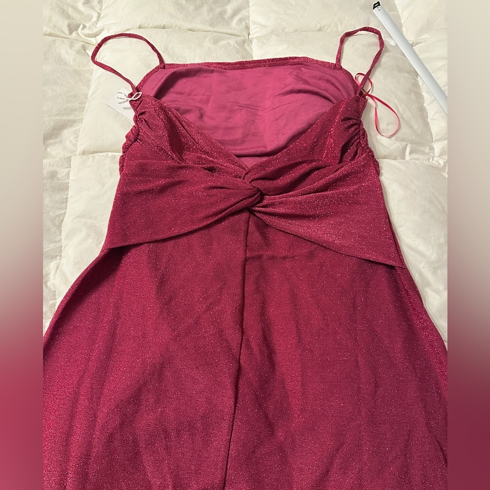 Reformation Pink Sparkle Breslin Dress - NWT - Size XL - Picture 7 of 16